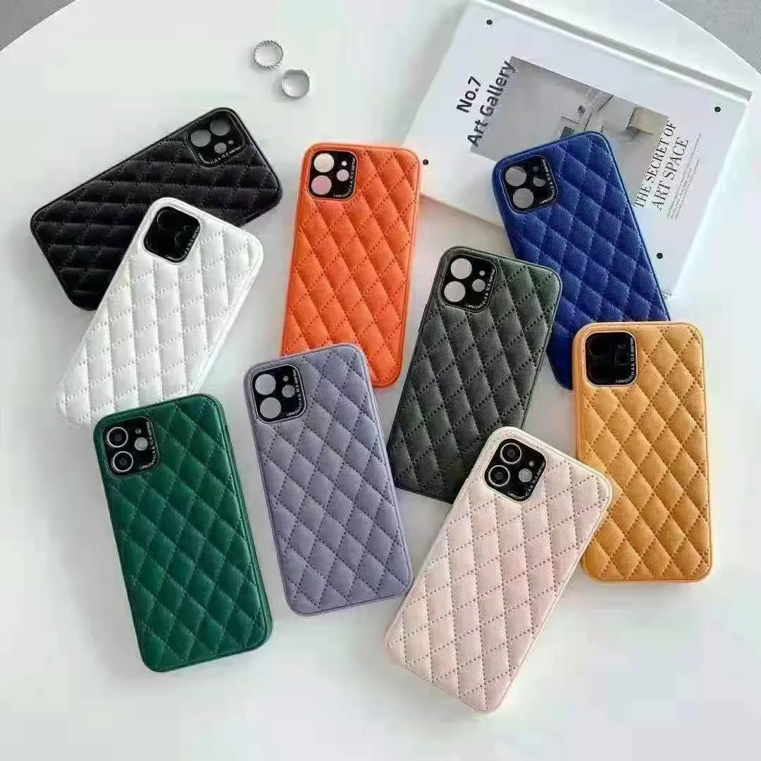 

Hot Sale Luxury PU Leather Cell Phone Case Fundas De Cuero For iPhone 12 Pro, Blue,orange, brown, pink