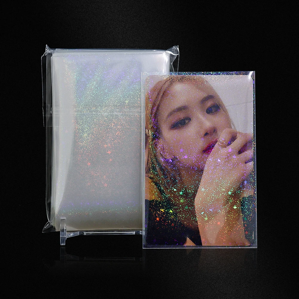 

Sandstorm+Stars 5000pcs HOLOGRAM KPOP Photocard CARD SLEEVES holographic LOMO PC card sleeves