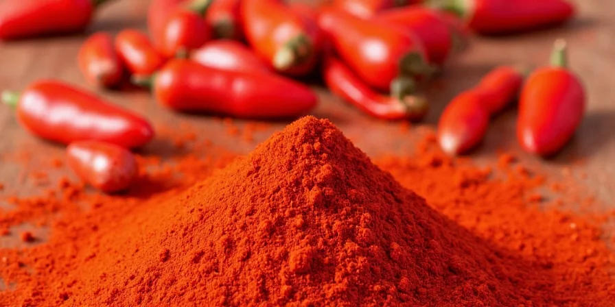 Map showing origin and major production regions of paprika
