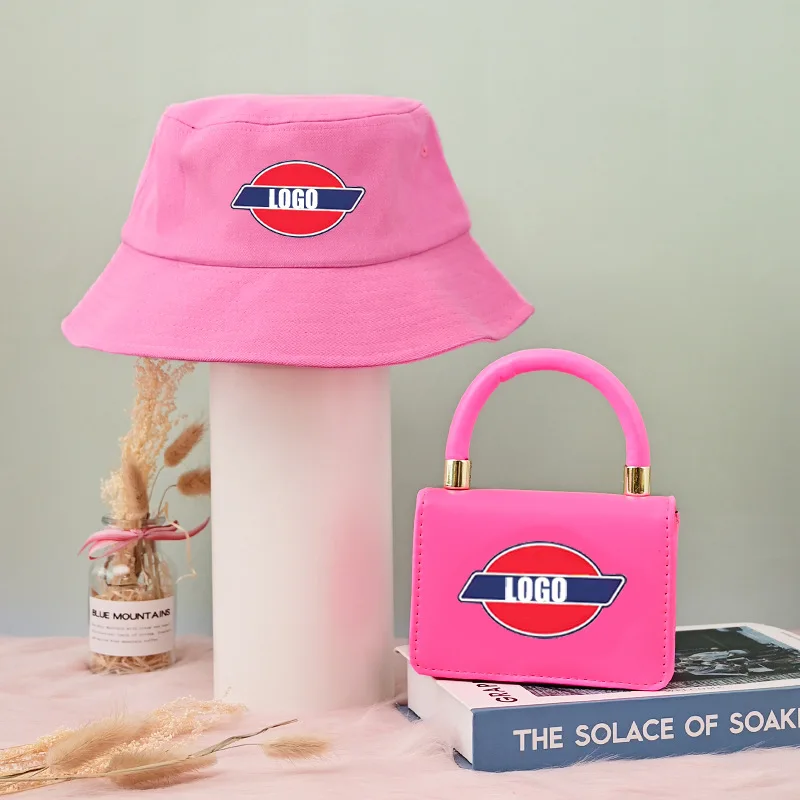 

2021 Ladies Handbags for Women Luxury Bucket Hat and Purse Set Fashion Mini Handbag