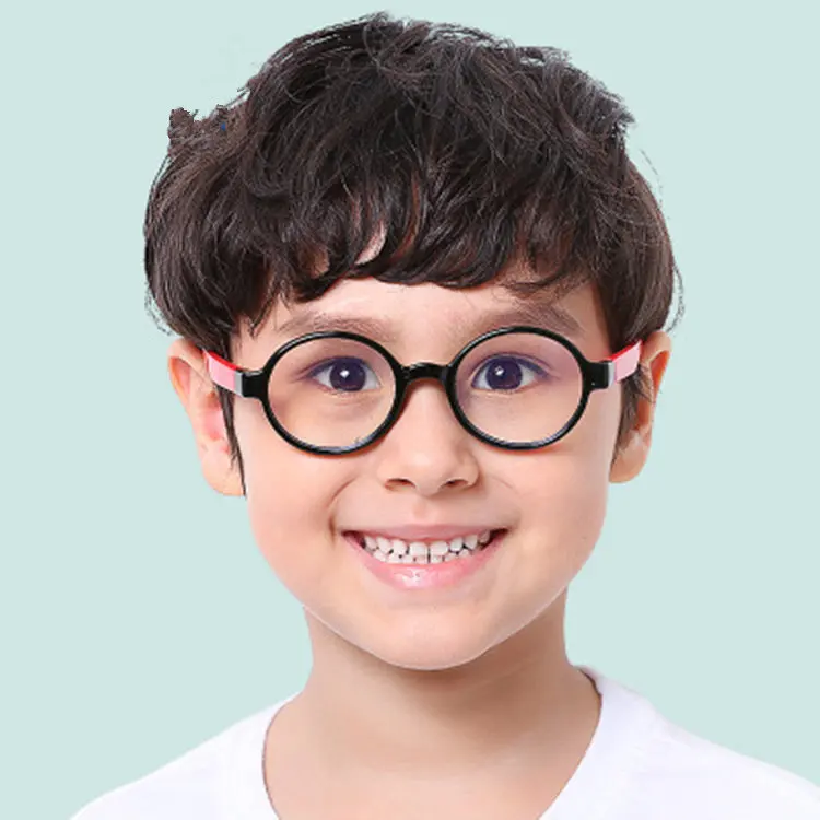 

Wholesale River Round Computer Glasses Flexible Kids Frame Glasses Optical Children