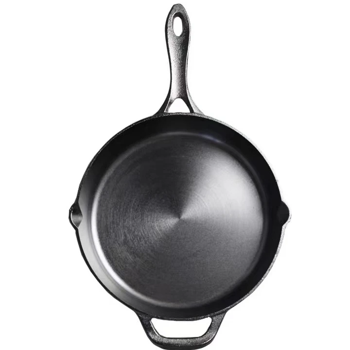 

happy call double fry pan cast iron frying pan