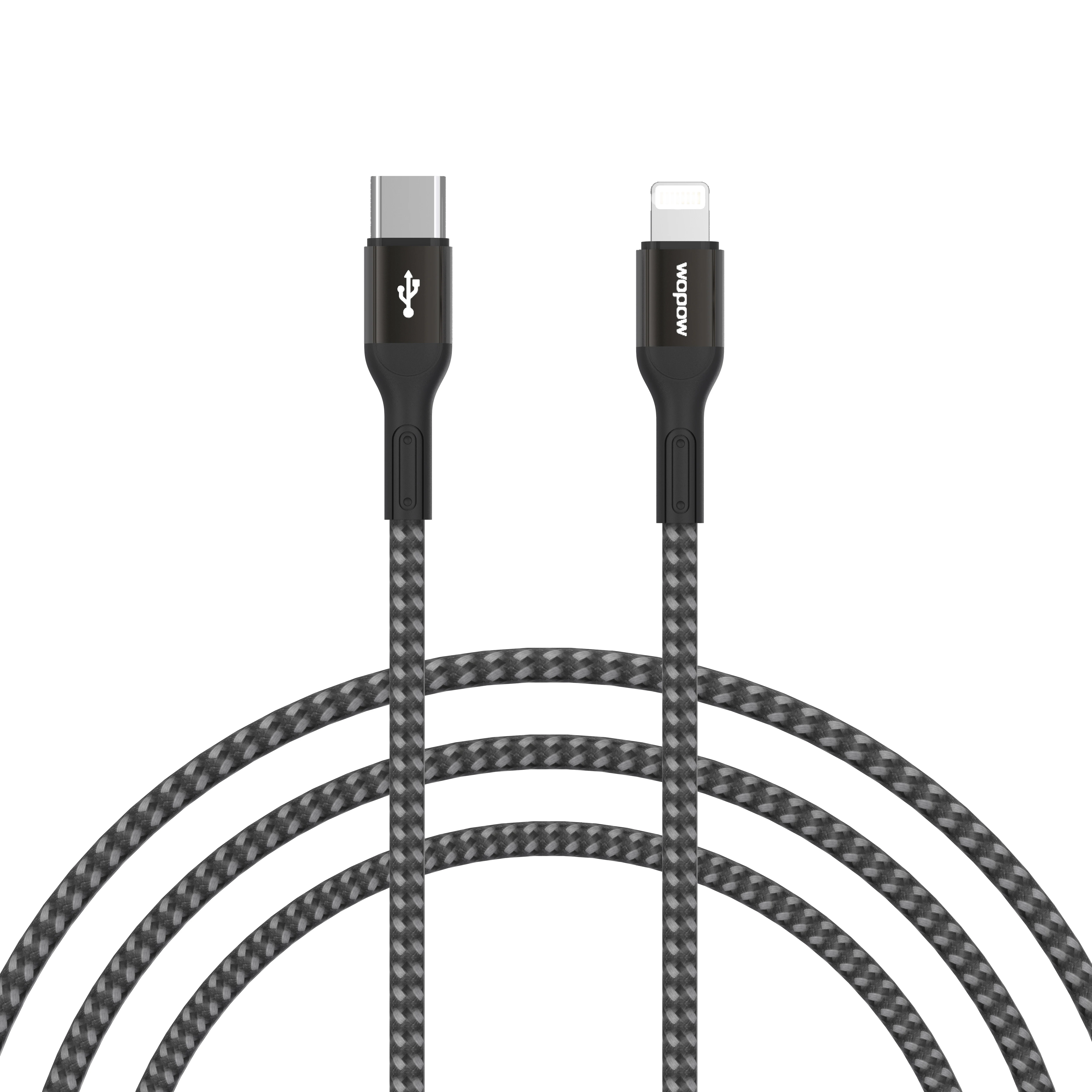 

Wopow WX09 type-c cable for iphone nylon braided PD C 20W quick charge cable