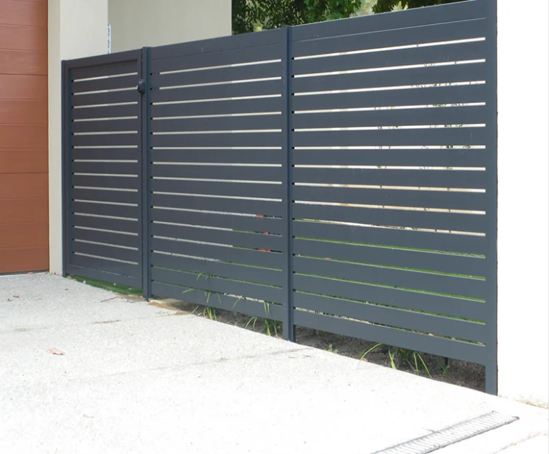 

Aluminum Slat Panel Fence Aluminium Security Fence for Parking, Customer's request
