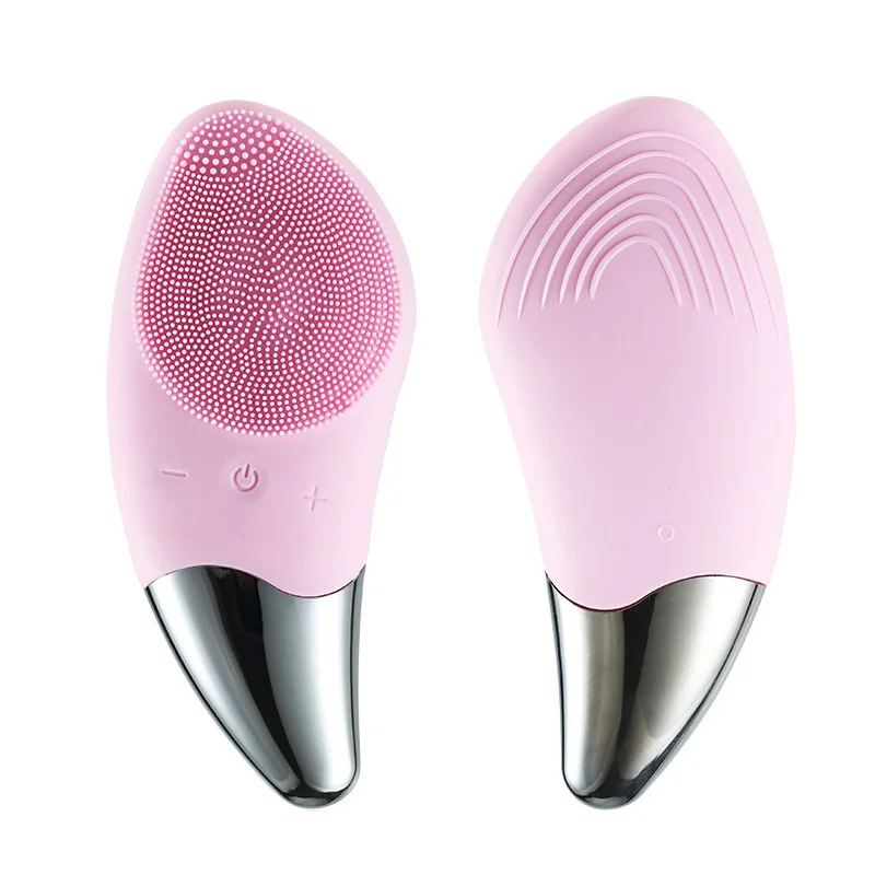 

Small facial brush cleanser green daily use handle facial cleansing brushes for woman use 2021 beauty device, Colorful