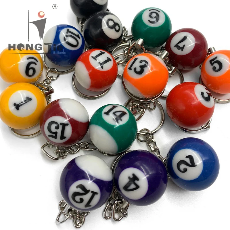 
Hongjie Billiards promotion billiard gift keychain high quality 