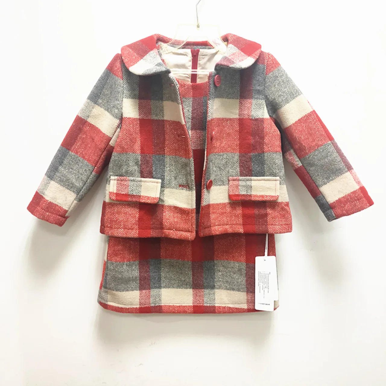 

Wholesale Warm Hoodie dresses Set Children Girls Winter casual Clothing children hoodie set long sleeve suits fashion