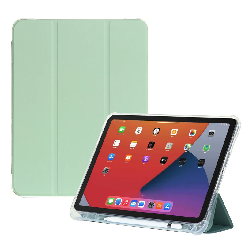 

PU transparent with pencil slot case for iPad 10.9 Air 4