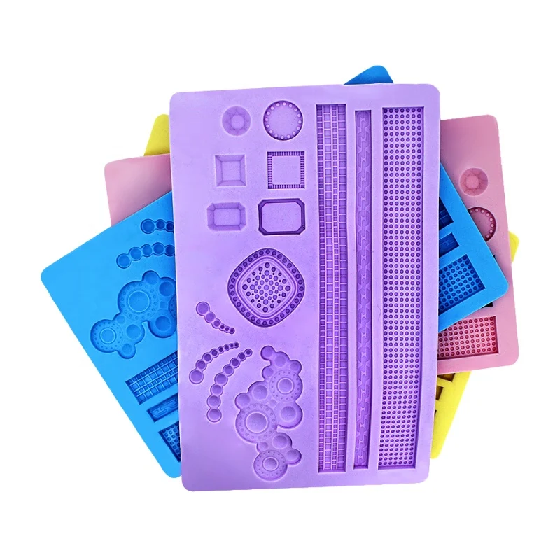 

F0252 Nicole Fondant Decorating Tools Silicone Cake Lace Mat