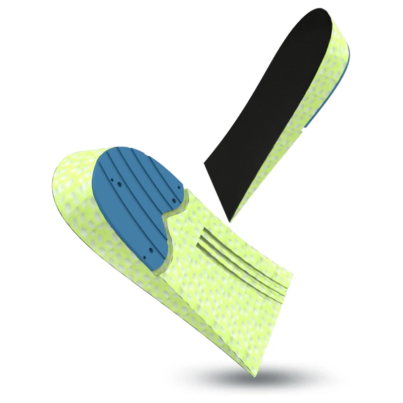 

Hot anti-slip shock absorption sneaker shoe pad popcorn height increase foot pads gel sports insoles