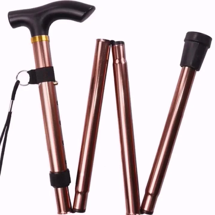 

Wholesale High quality adjustable walking stick, Retractable Telescopic Hiking Sticks walking crutch Folding cane