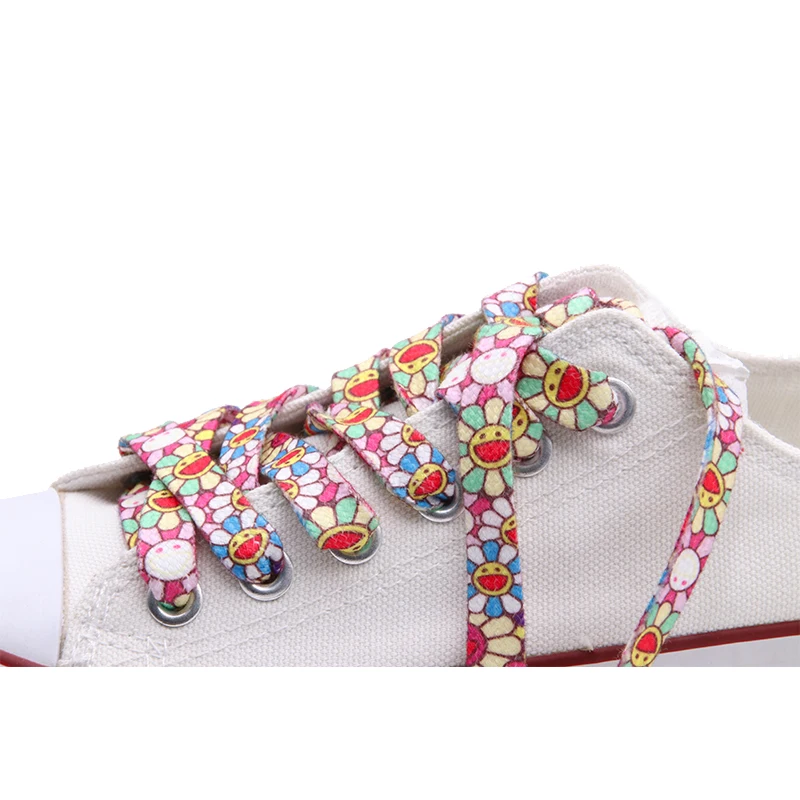 

Coolstring Flat polyester cotton Sun Flower Manufacturer Hot Sale Shoelaces