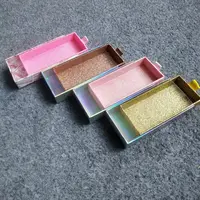 

Empty Glitter Lash Box in Bulk Eyelash Packaging Case Laser Holographic Eyelash Box