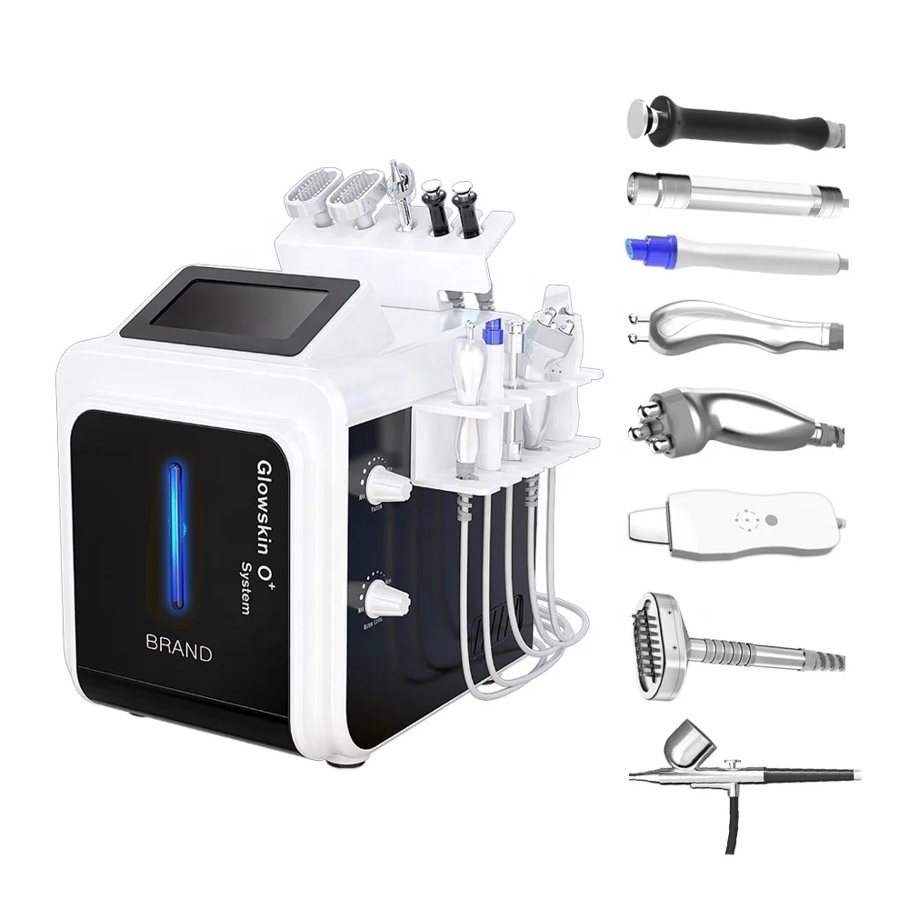 

2021 NEWEST Water facial peel facial cleaning skin rejuvenation hydra beauty machine 10 in 1 Water Dermabrasion machine, Black+white