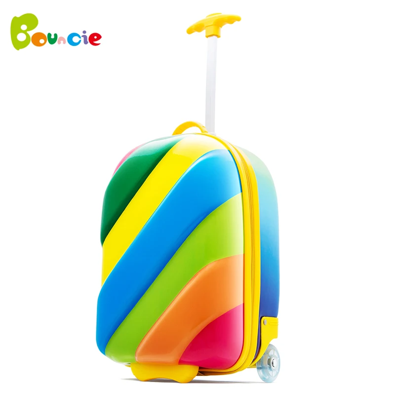 Bouncie Rainbow Suitcase Children 16 Inch Luggage Kids Trolley Bag 39