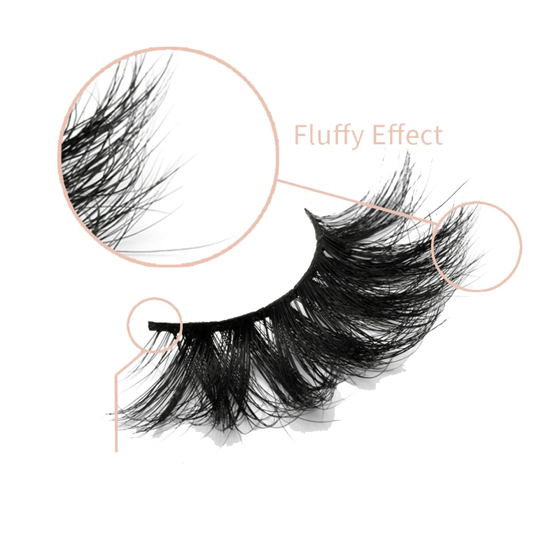 

Factory price wholesale false 3d mink eyelashes packaging box vendor full strip lashes 25mm fluffy mink eyelash distributors, Natural black