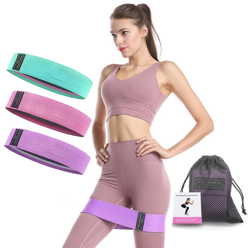 

Cheap hip circle excerise women workout gym sport fitness banda de training gym belt equipment leagues resistance bands