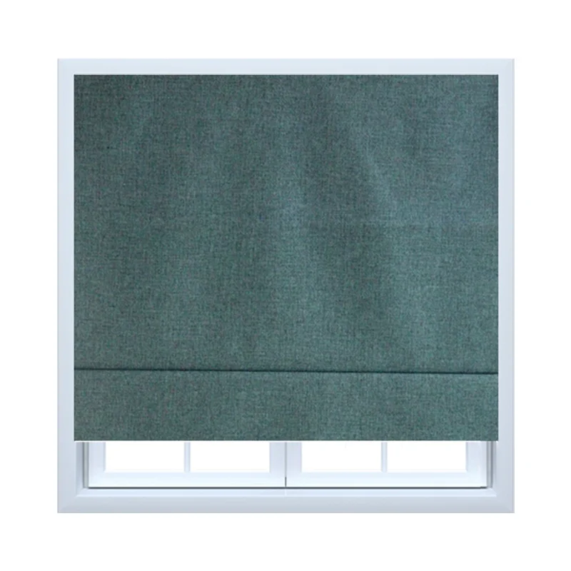 

High Quality polyester folding wifi control roman shade, Customer's request