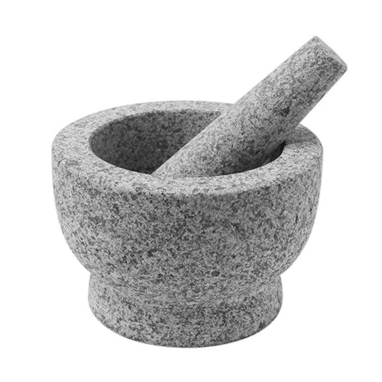 

Hot Selling Stone Kitchenware Granite Mortar And Pestle Set, Grey