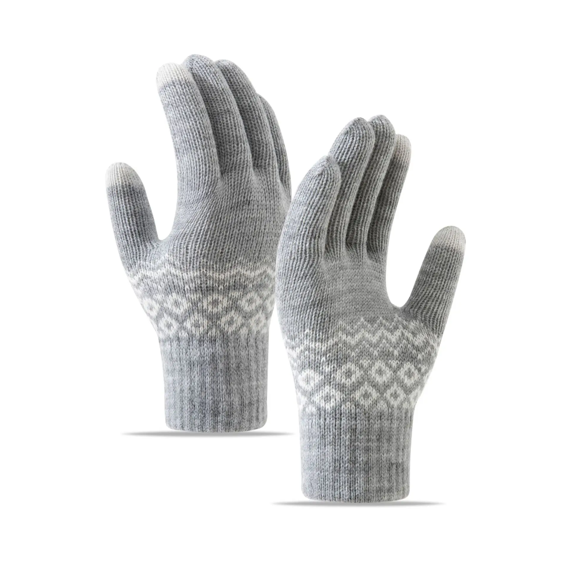 

2023 Winter Warm Gloves Women Men Touch Screen Thicken Knitted Guantes Mittens Outdoor Ride Warmer Windproof Hand Glove Gift
