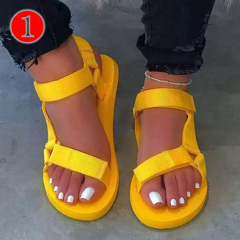 

Trending manufacturer soft yellow white Fashionable sandals women shoes