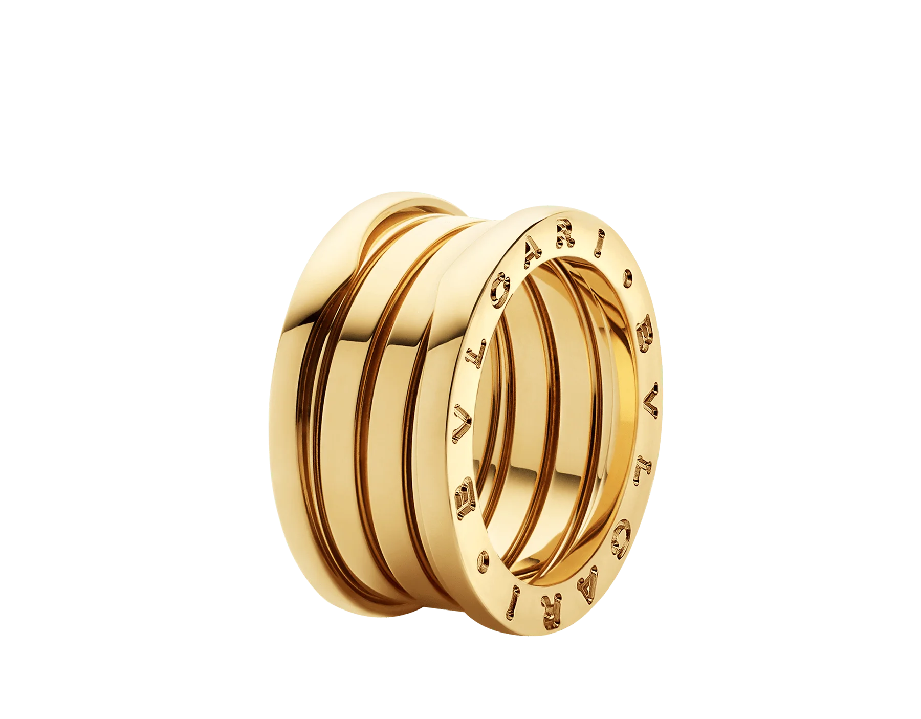 

SHUSHU Hot Sell Wholesale Jewelry Rings 2021 New B.ze ro1 Four-band Ring in 18 Kt Yellow Gold