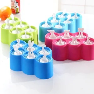 Image of Summer Hot Selling Lovely Design silicone Ice Cream Maker Ice Pop silicone Ice Pop popsicle mold
