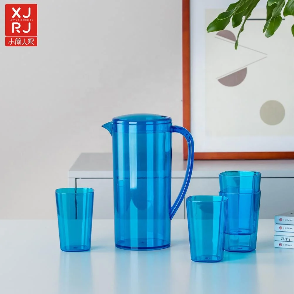 

factory supply OEM drinking plastic water pot/jug/pitcher, Transparent