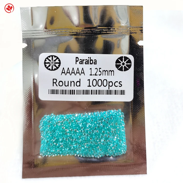 

JEWELRY WHOLESALE Redleaf Jewelry Nanosital Gemstone Round Shape Loose Paraiba Stone Synthetic nano gems for sale