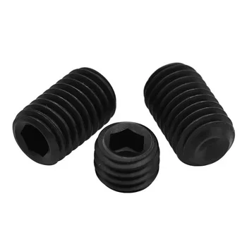 
DIN 916 Allen black oxide Hex Socket Set Screws, Grade12.9 carbon steel Hex Socket cup point Set Screws M4 M6 M8 