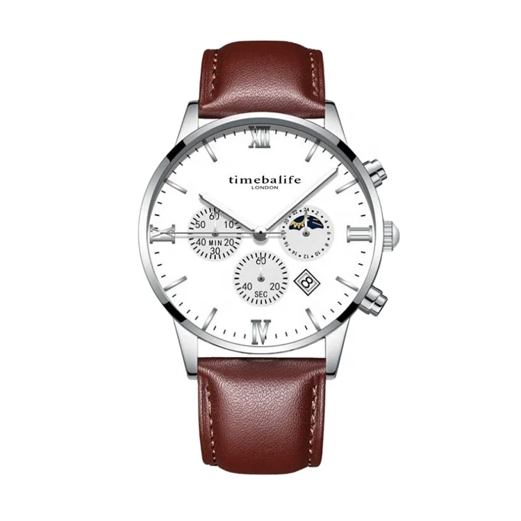 

Factory Directly Deliver Top Quality Luxury Stainless Steel Material Moon Phase Automatic Watch Men