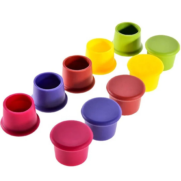 

Reusable Food Grade Bottle lids Custom Silicone Rubber Wine Stopper, White,black,red,yellow,blue,green,rose red