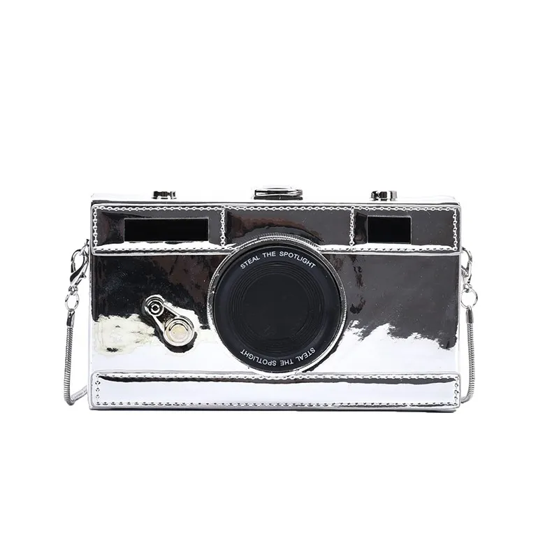 

2020 designer square ladies bag Sequins Camera shape handbags Chain Crossbody purse bags, Black,golden,silver