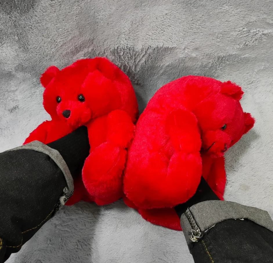 

New Fashion teddy bear slippers indoor outdoor non-slip bear slippers for adults