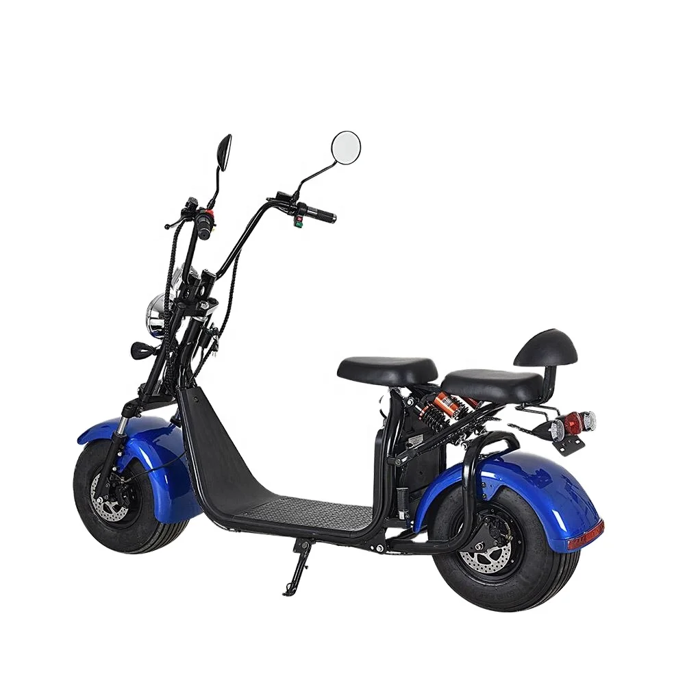 

Vespa Electric Scooter EEC Approved 60V 20Ah European Warehouse 1500W With Pedal TWO Seats Citycoco Moped, Can customize