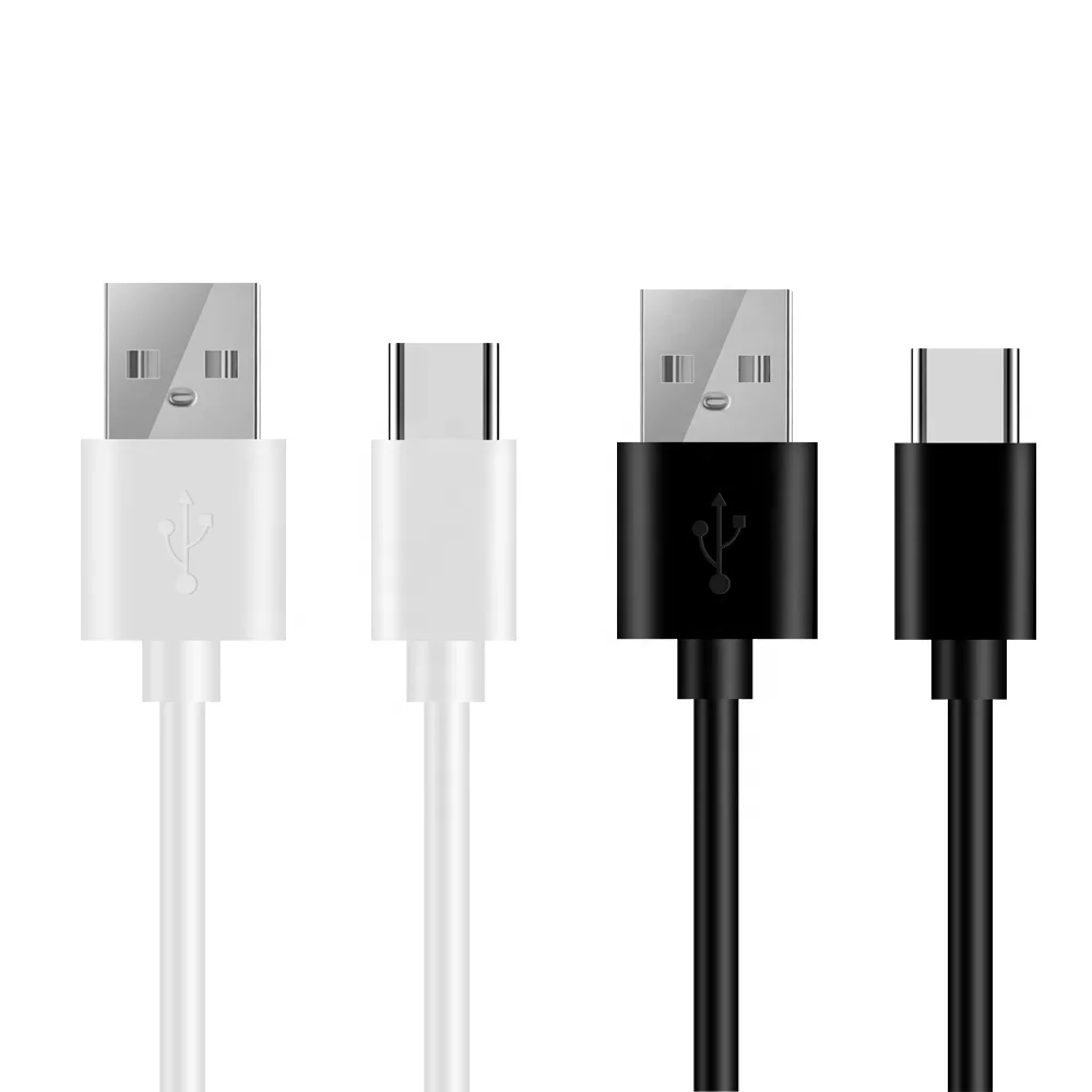 

China manufacturer 2m micro USB android Type C data cell phone charger Cables for Samsung for huawei for iphone, White, black