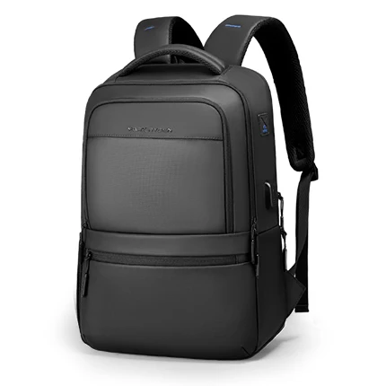 

Mark Ryden 2021 newest fashion men travel laptop backpack bags with USB charging port, Black