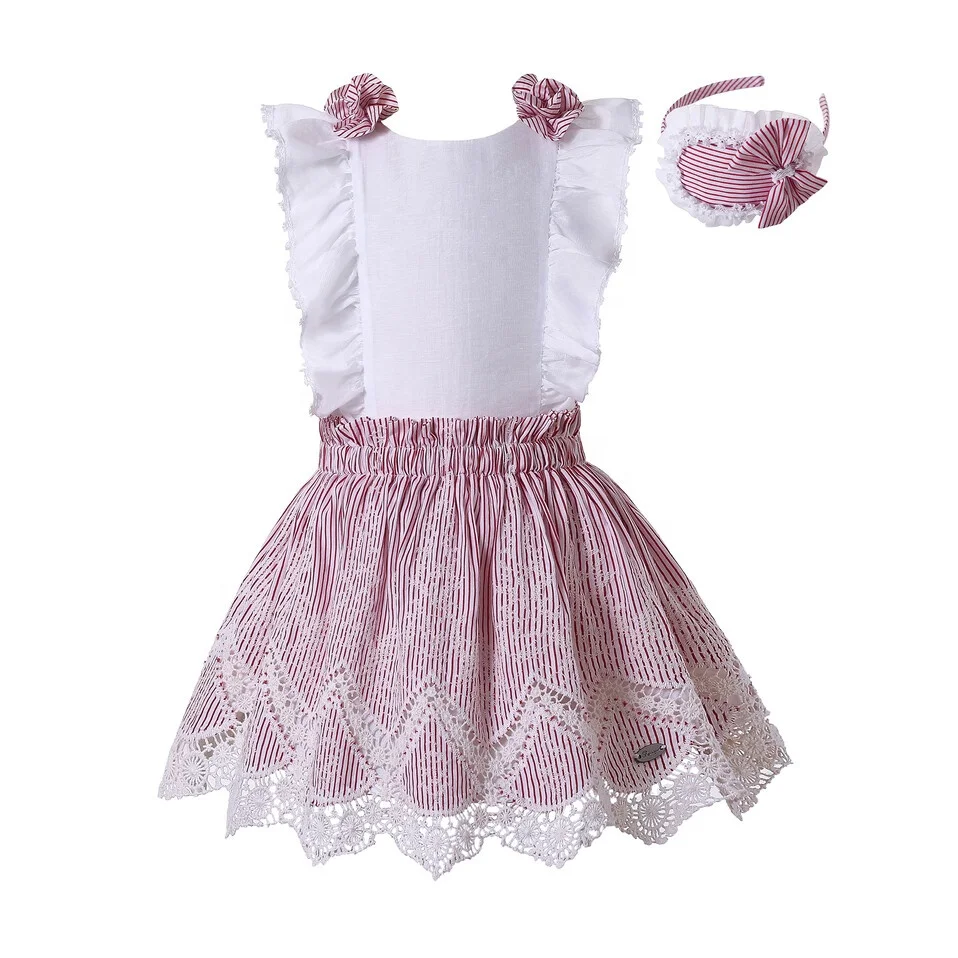 

Pettigirl Wholesale cute outfits for girls 2 Pieces girls summer clothes Beautiful birthday dress for girls