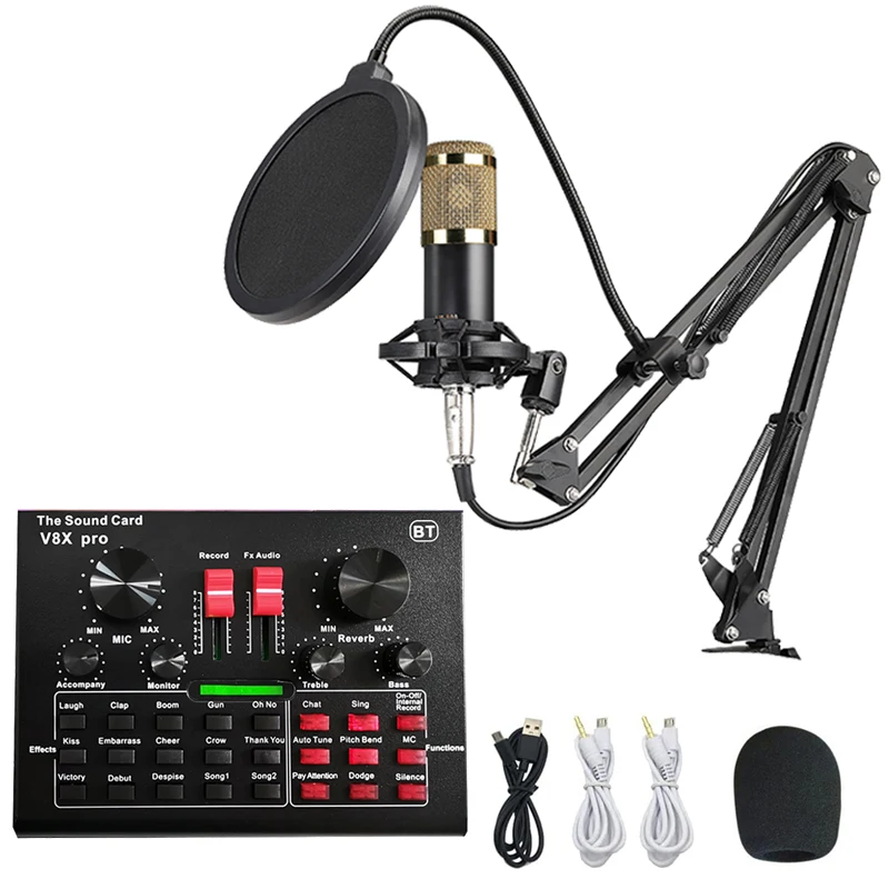 

Hot BM 800 Professional V8S USB Mic Microphone BM800 Condenser Microphone Condenser Dropshipping