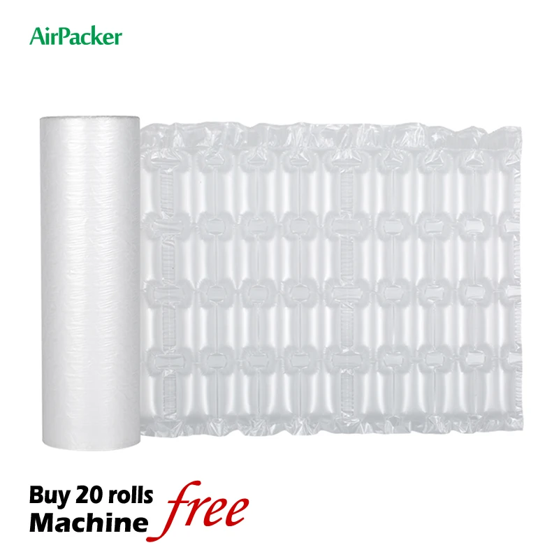 Air Cushion Film Air Pillow Bubble Bag Packing Roll Size 40cm X 25cm Four Rows of Bubble protection
