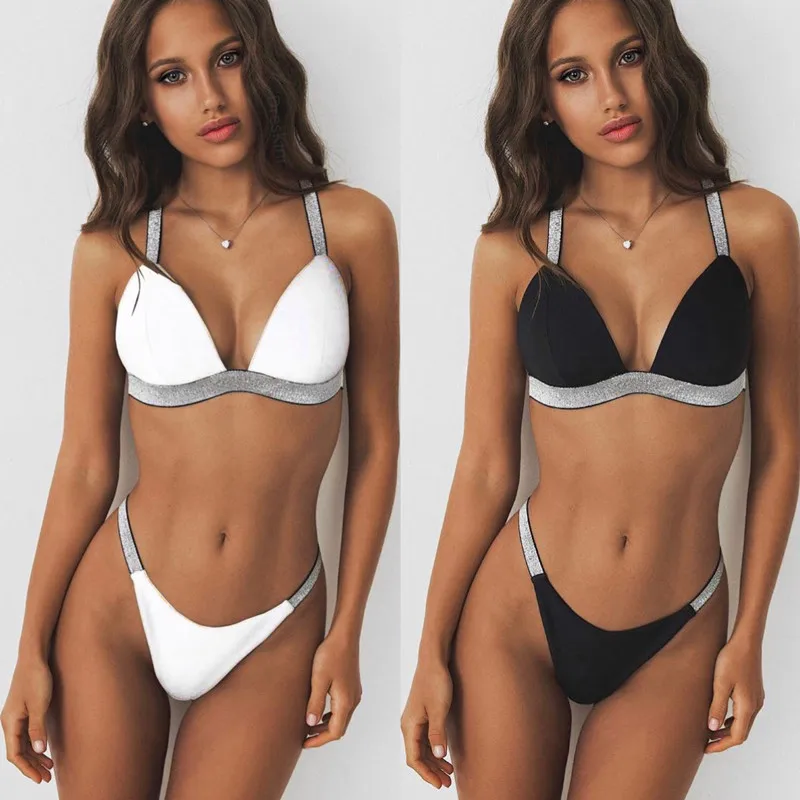 

Explosion Women Two Piece Sexy Beach Bikini Set Swimsuit Sexy Bikini Girl Sexy, Accept customized