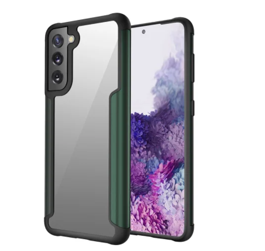 

Luxury new products Soft TPU PC Board clear case for Samsung anti- fall and anti-shock phone case for iPhone 12 Pro Max, As picture shown