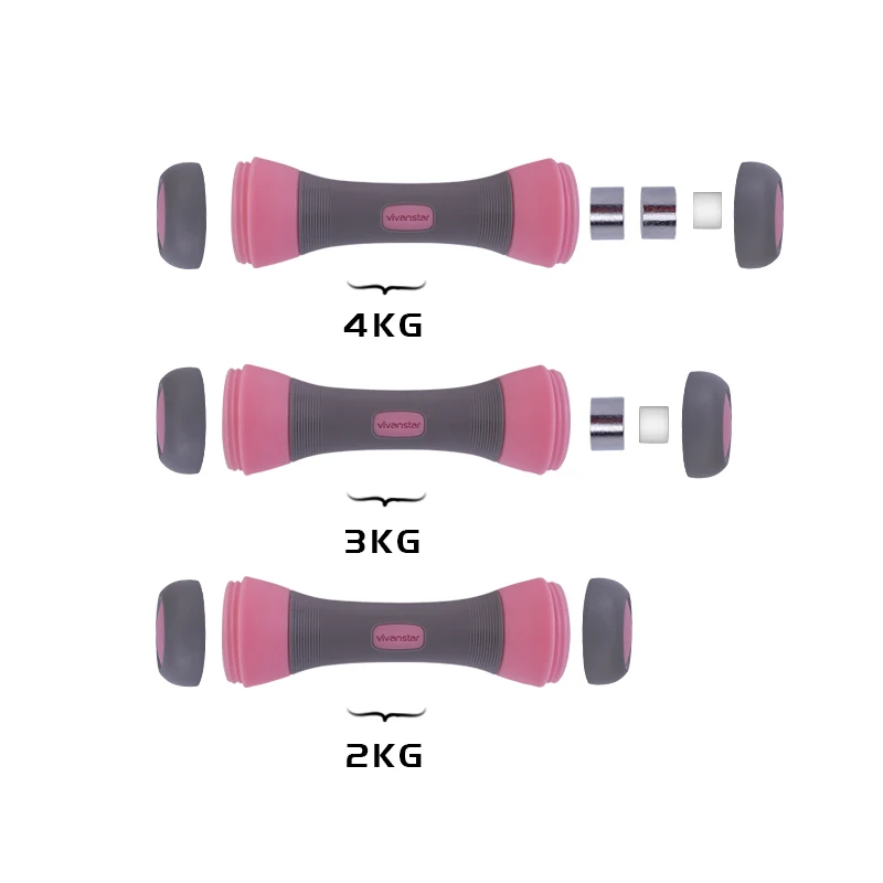 

2021 Vivanstar Adjustable Gym Equipment Dumbbell Set For Sale Model ST1801, Pink
