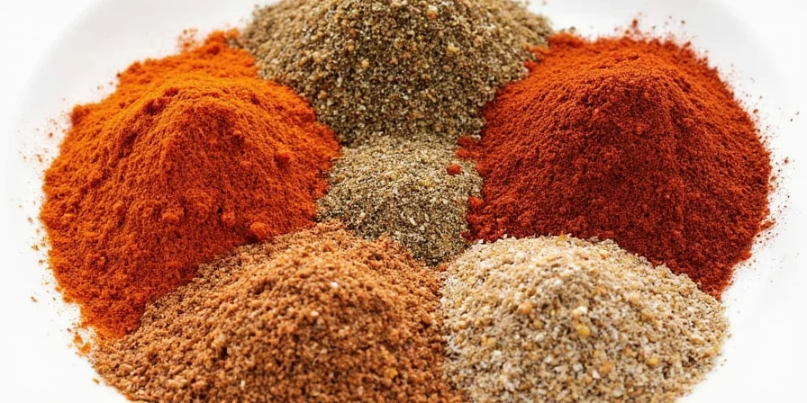 Homemade spice rub in bowl