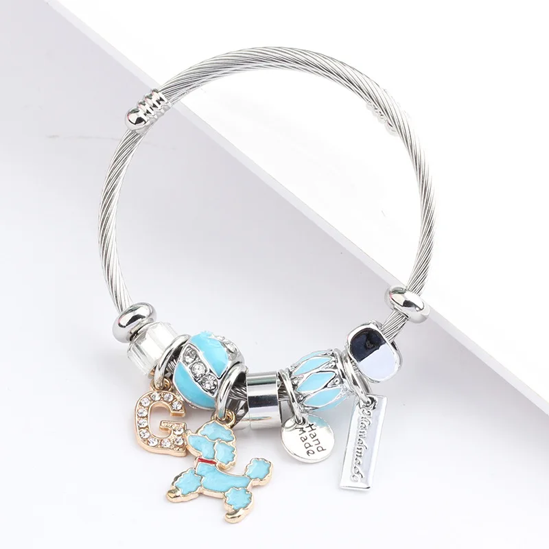 

Popular DIY Charm Bracelet For Women High Quality Stainless Steel Cuff Bracelet Accept Small Order Client's Design New Jewelry