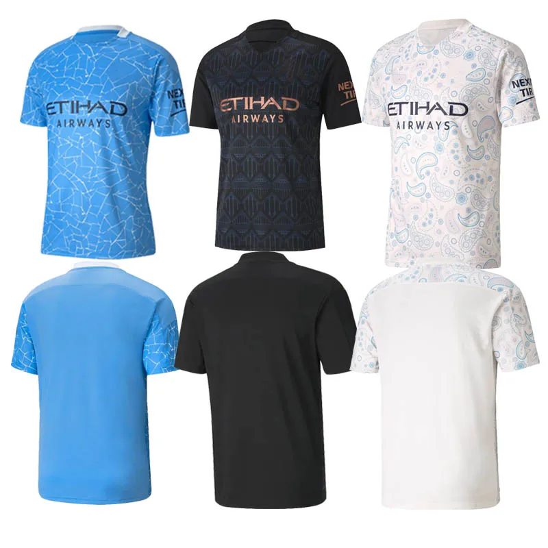 

Free Shipping 2020/21 Camisa Home&Away White Light Blue Black Soccer Jersey