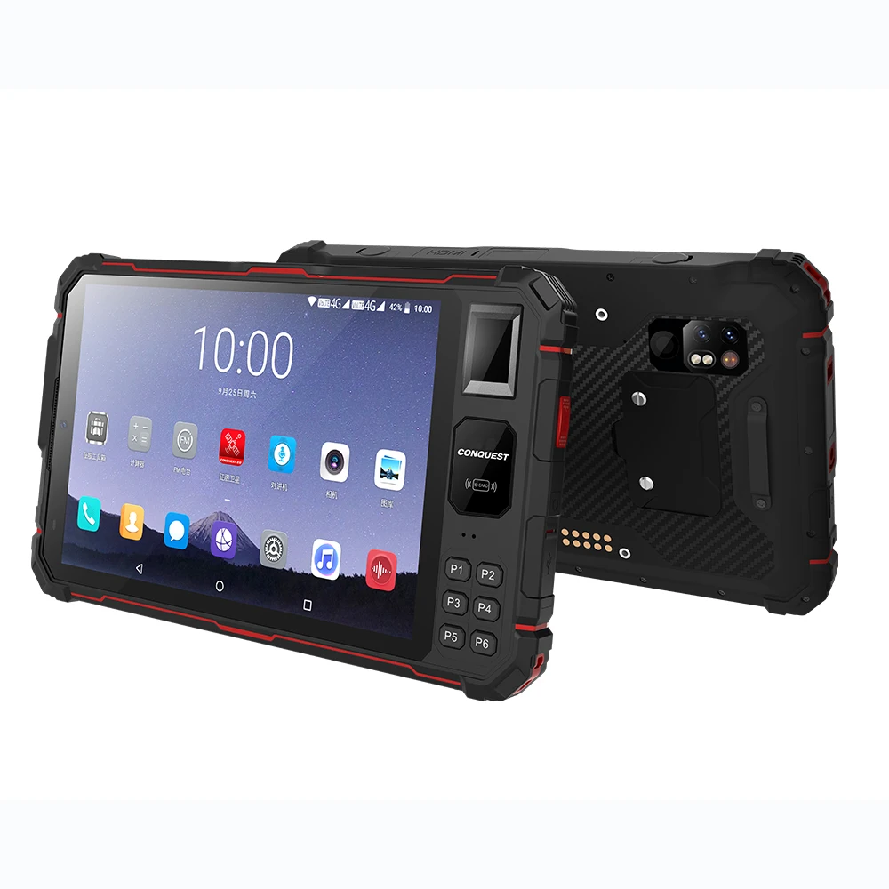 

CONQUEST S22 ATEX Dual SIM cards NFC ID card identification Android 4G rugged tablet malaysia for powder environment working