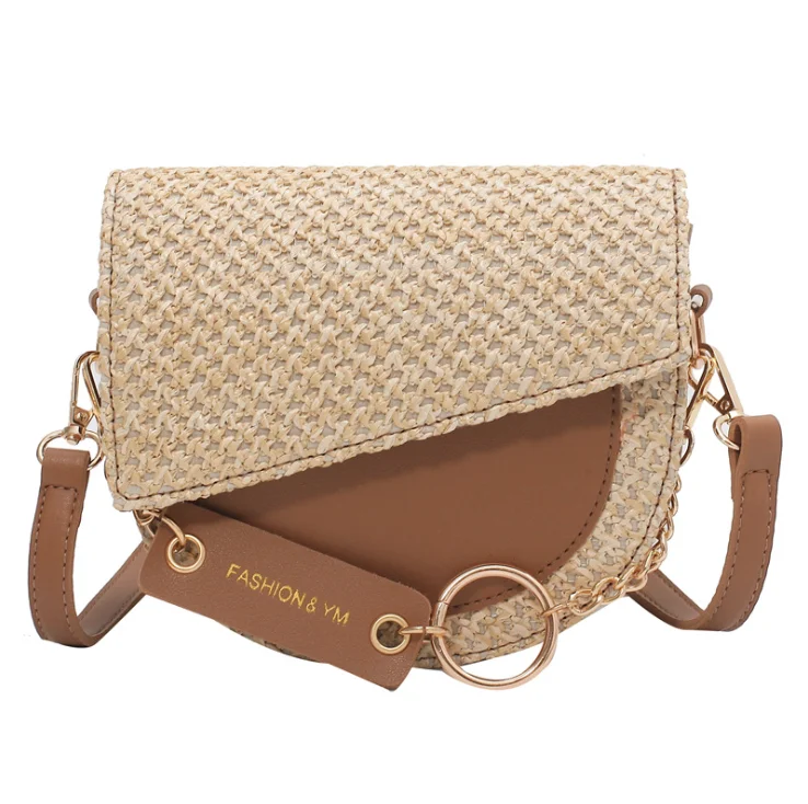 

Popular chic small messenger bags women tabby pattern leather crossbody bag chain daily bags, Green
