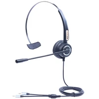 

Dh75 call center plug in computer use 3.5mm dual plug headset