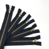 

3# reusable metal zipper close end brass zipper for trousers